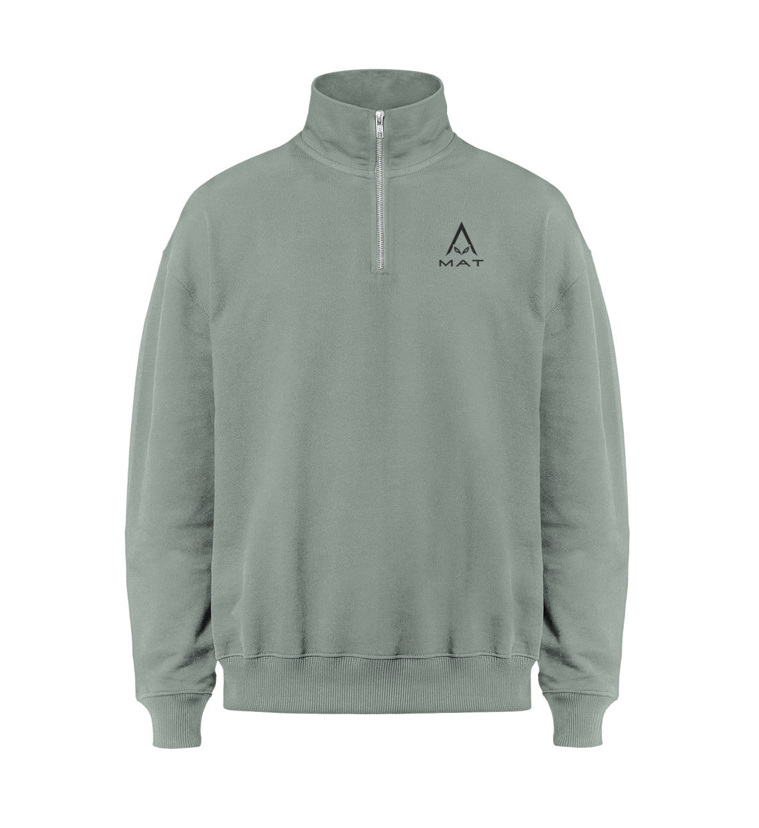 MAT EVIDENCE 005 — Half-Zip — Aloe · vista prodotto