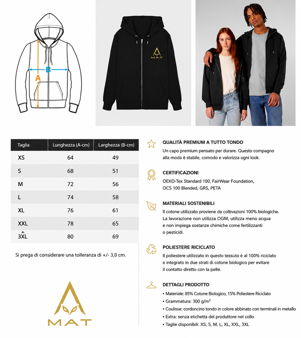 MAT FELPA ZIP OVERSIZE DISCIPLINE 02