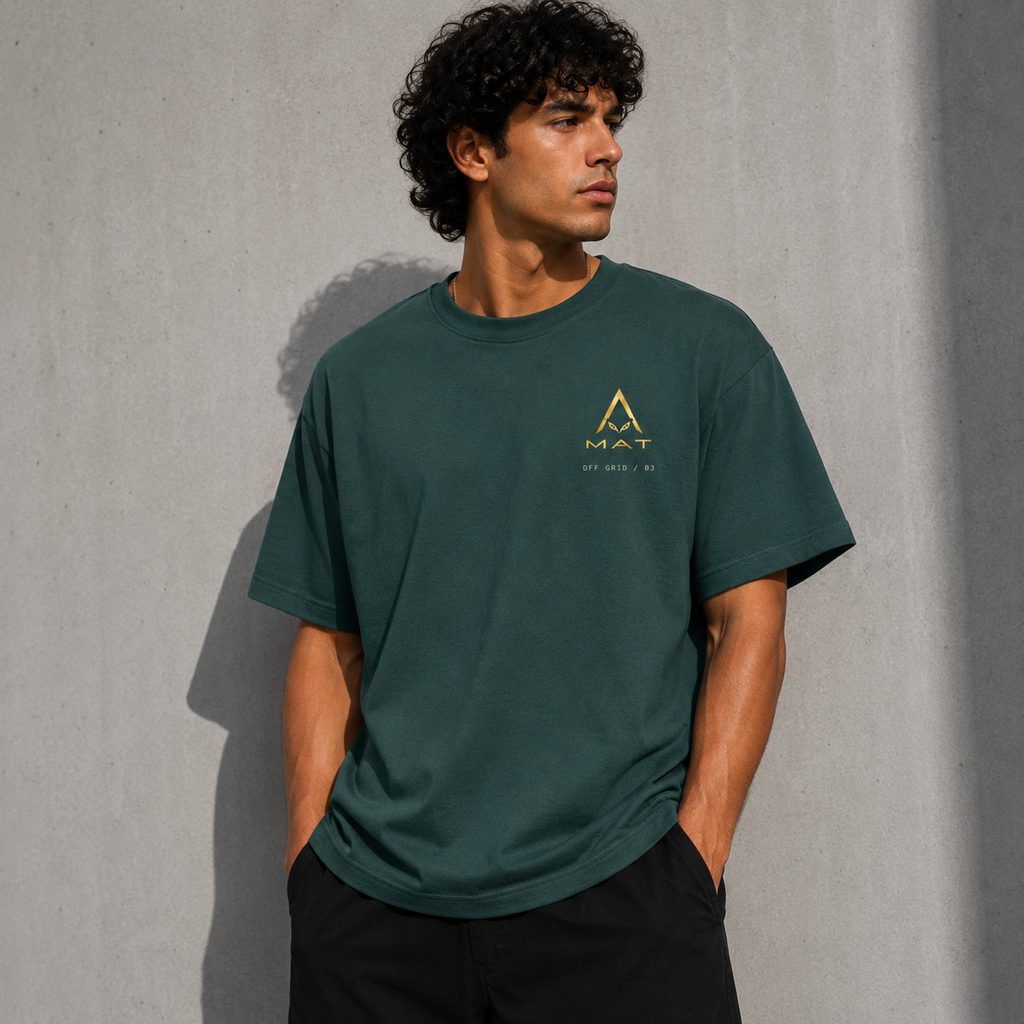 MAT OFF GRID 03 — Heavy Oversized Tee