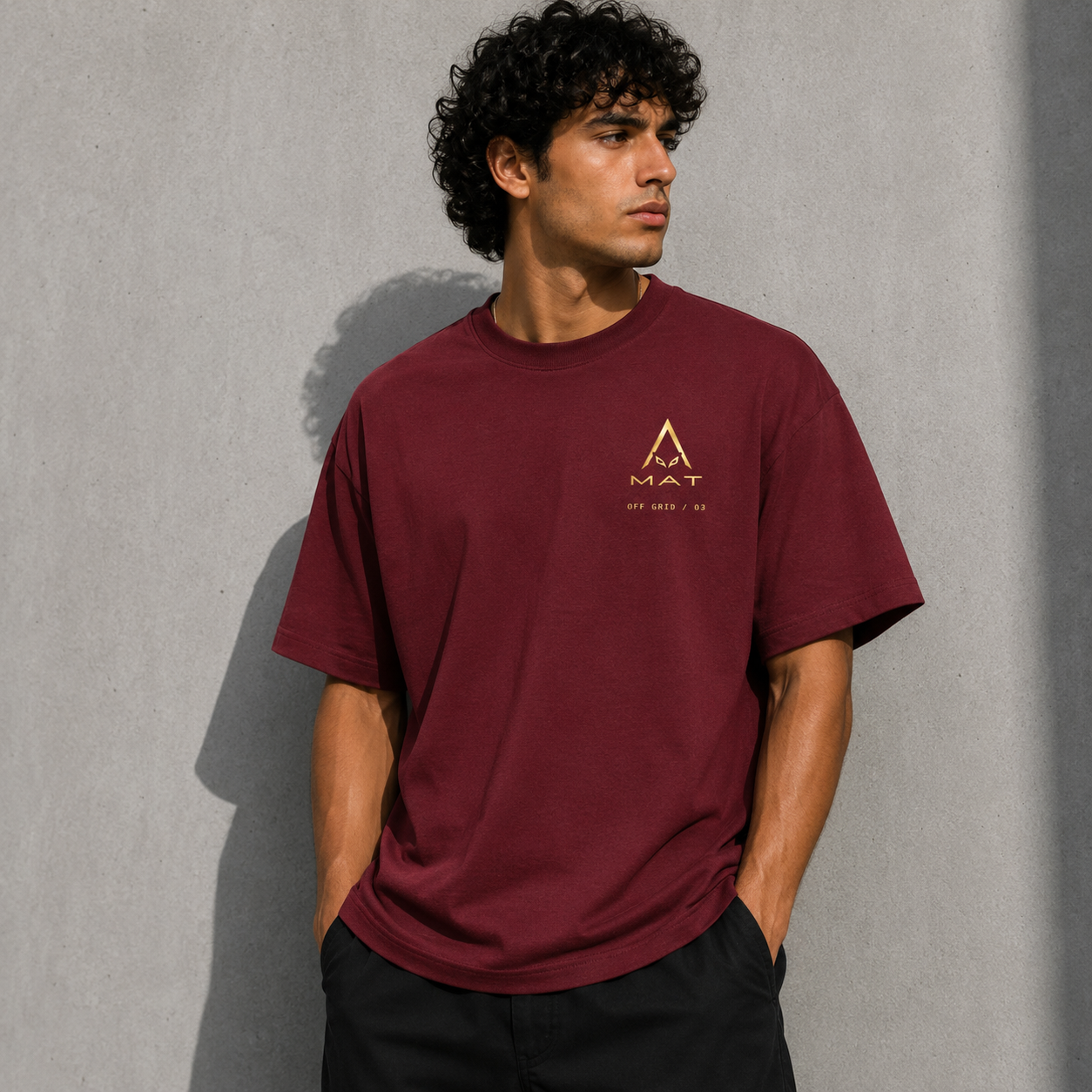 MAT OFF GRID 03 — Heavy Oversized Tee