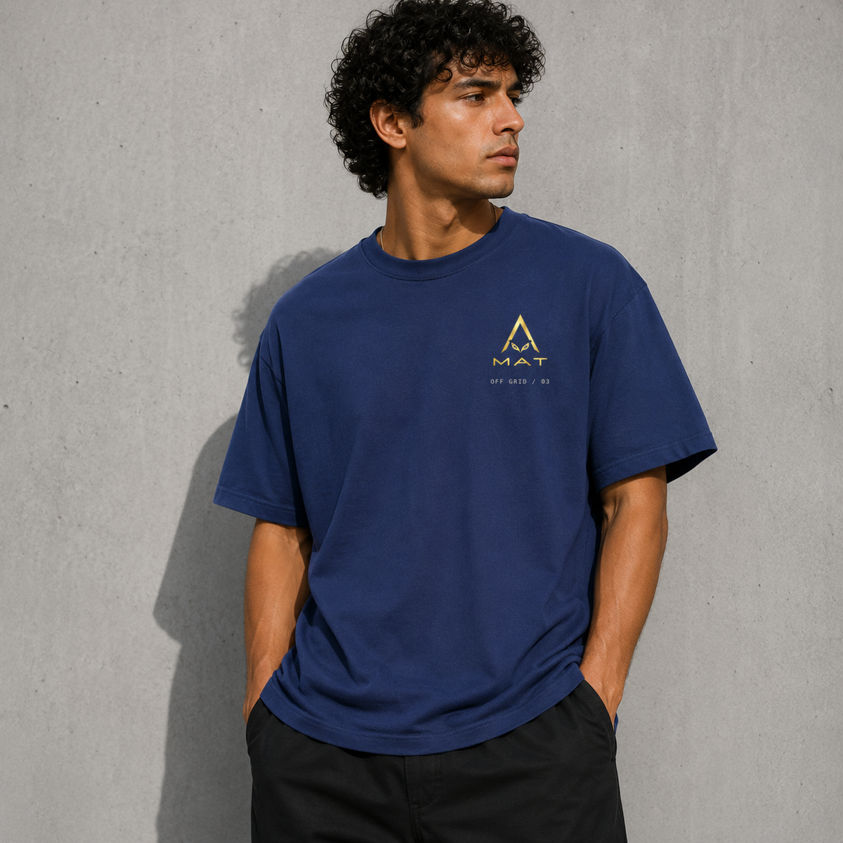 MAT OFF GRID 03 — Heavy Oversized Tee