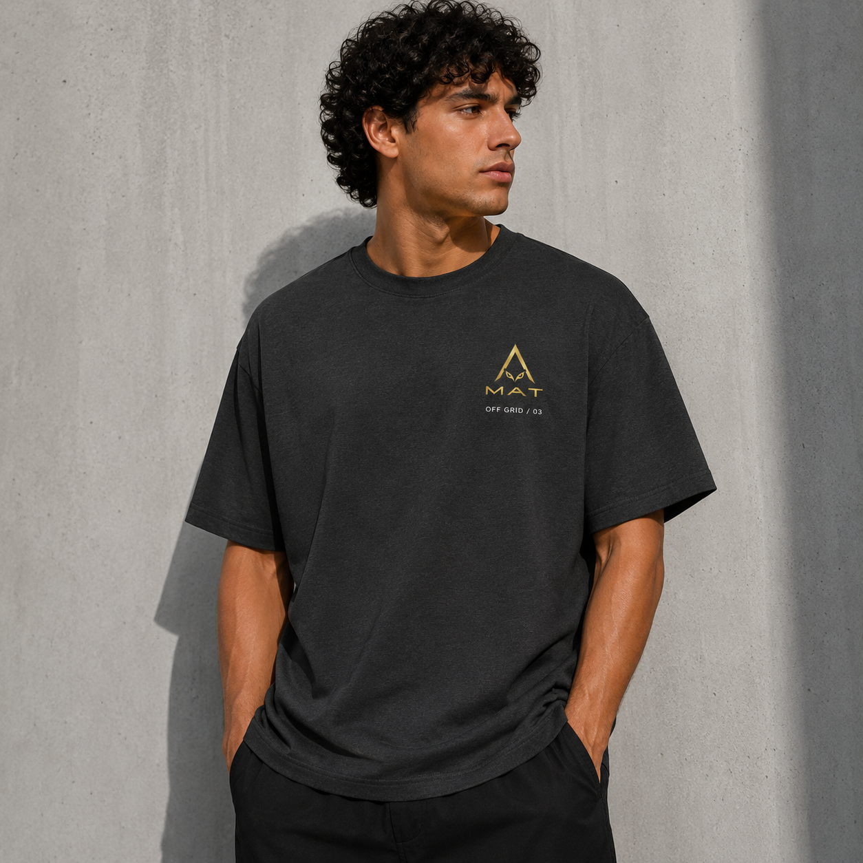 MAT OFF GRID 03 — Heavy Oversized Tee