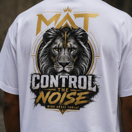MAT Control The Noise – Lion Mindset White