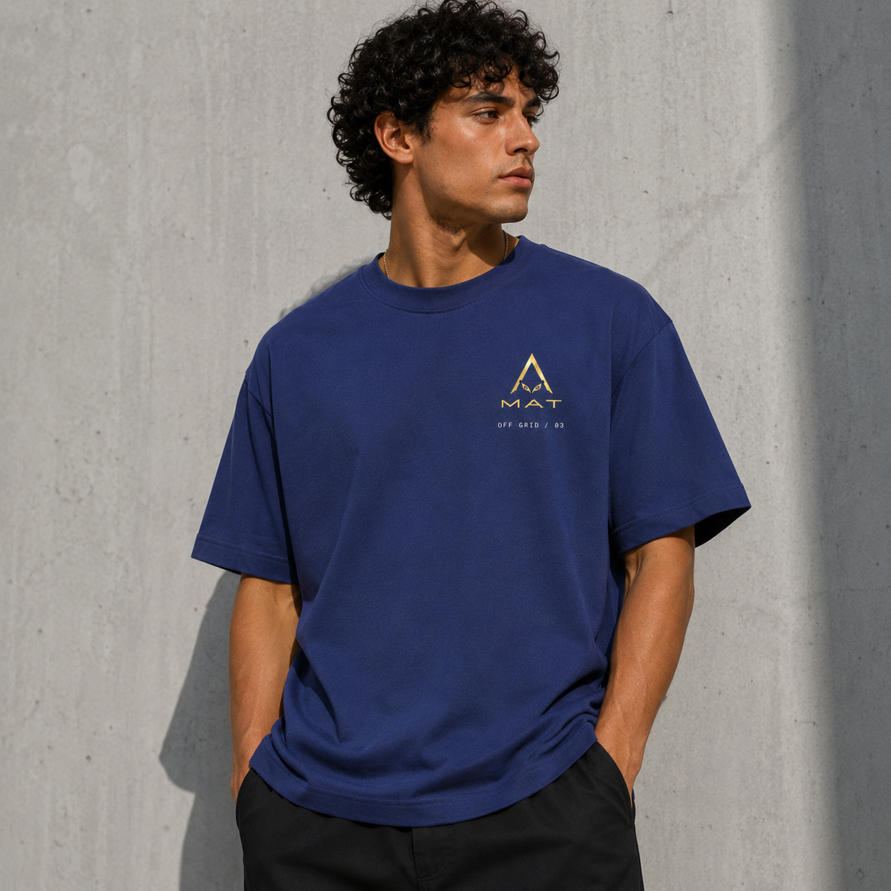 MAT OFF GRID 03 — Heavy Oversized Tee