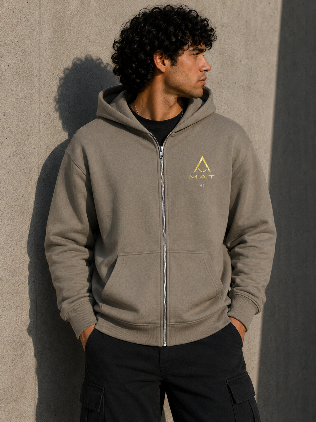 MAT OFF GRID 03 — Boxy Zip Hoodie