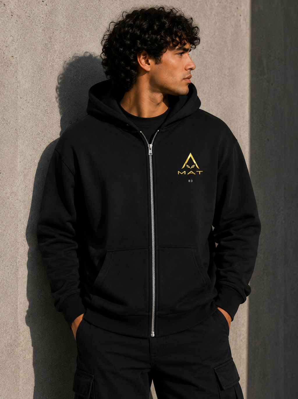 MAT OFF GRID 03 — Boxy Zip Hoodie