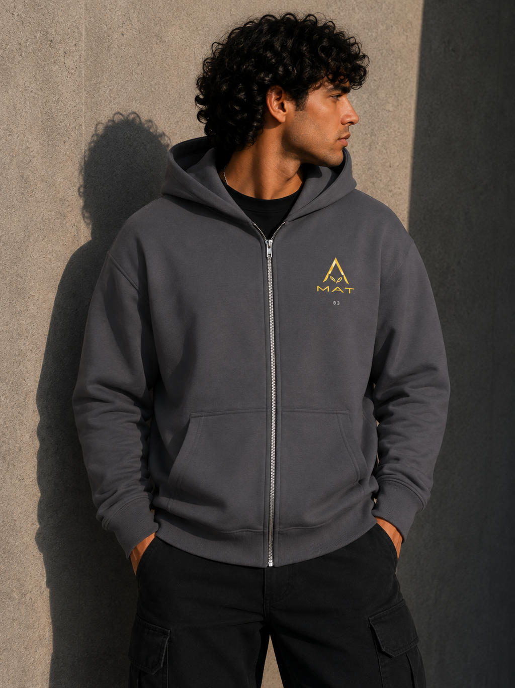 MAT OFF GRID 03 — Boxy Zip Hoodie