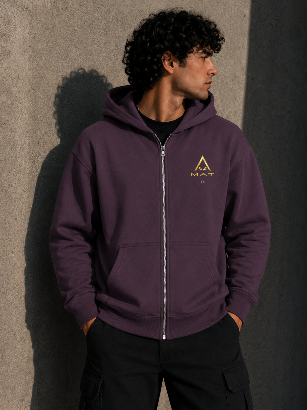 MAT OFF GRID 03 — Boxy Zip Hoodie