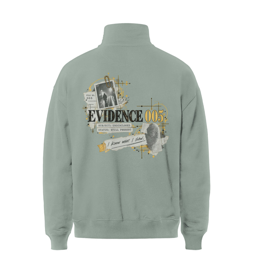 MAT EVIDENCE 005 — Half-Zip — Aloe · vista prodotto