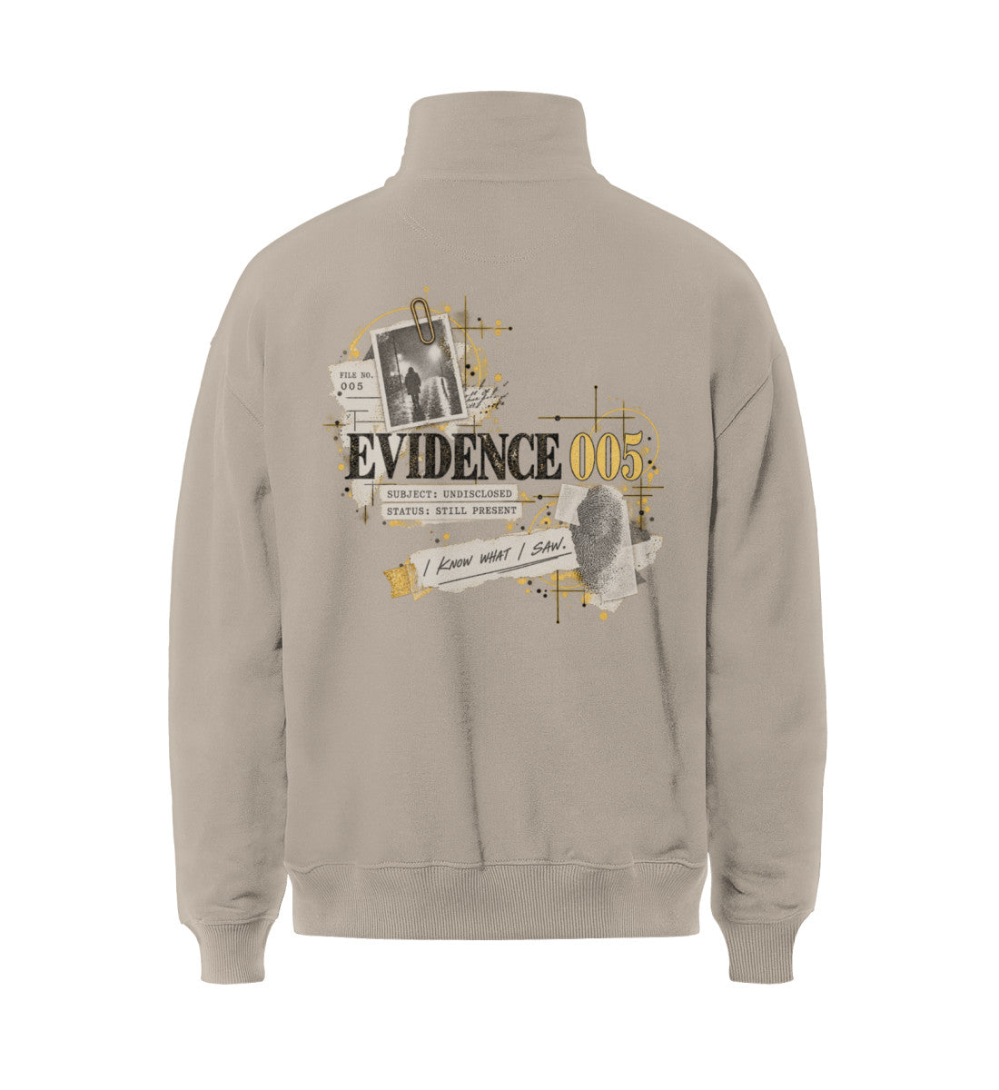 MAT EVIDENCE 005 — Half-Zip — Desert Dust · vista prodotto
