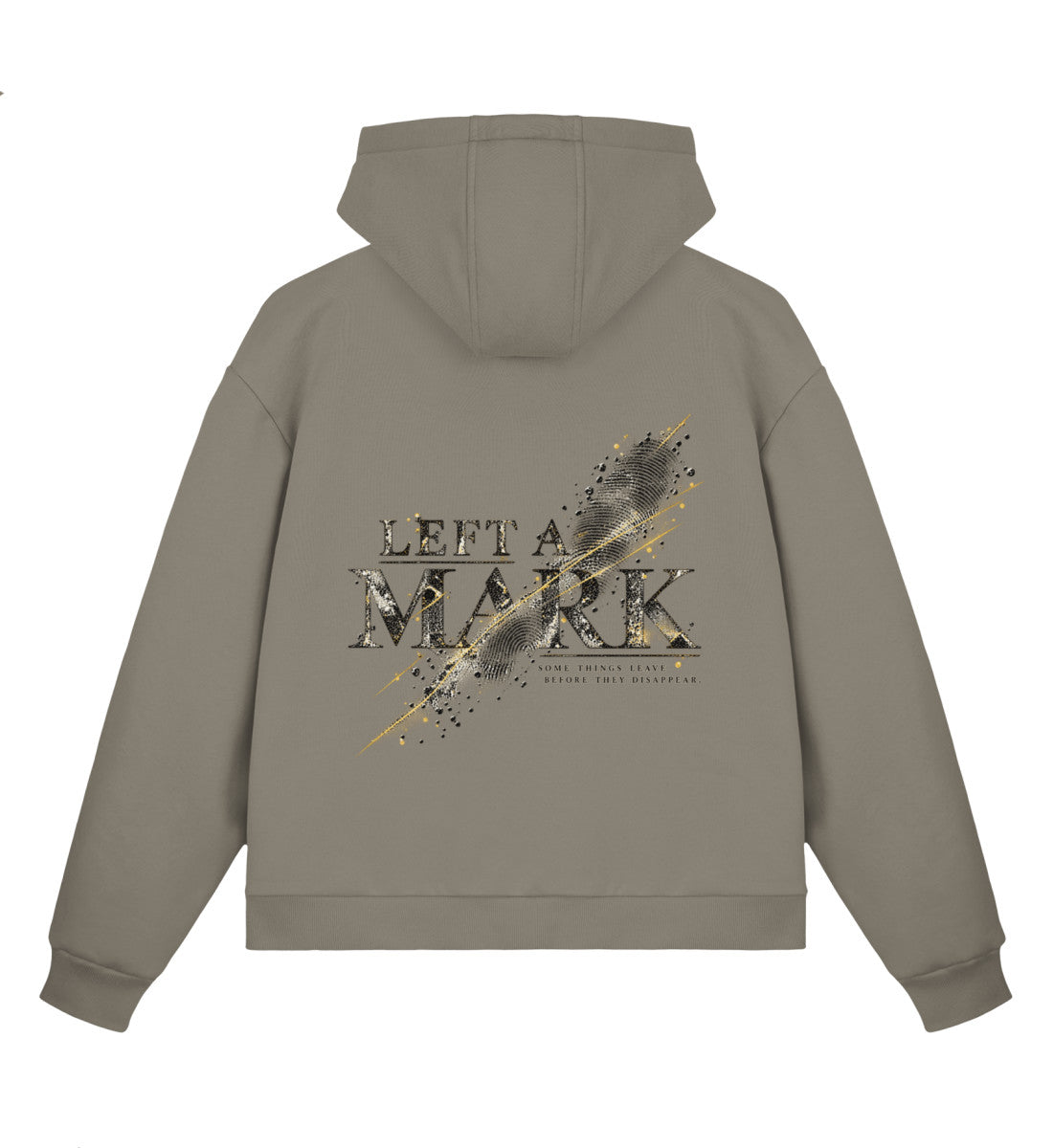 MAT LEFT A MARK — Boxy Zip Hoodie — Pale Olive · vista prodotto