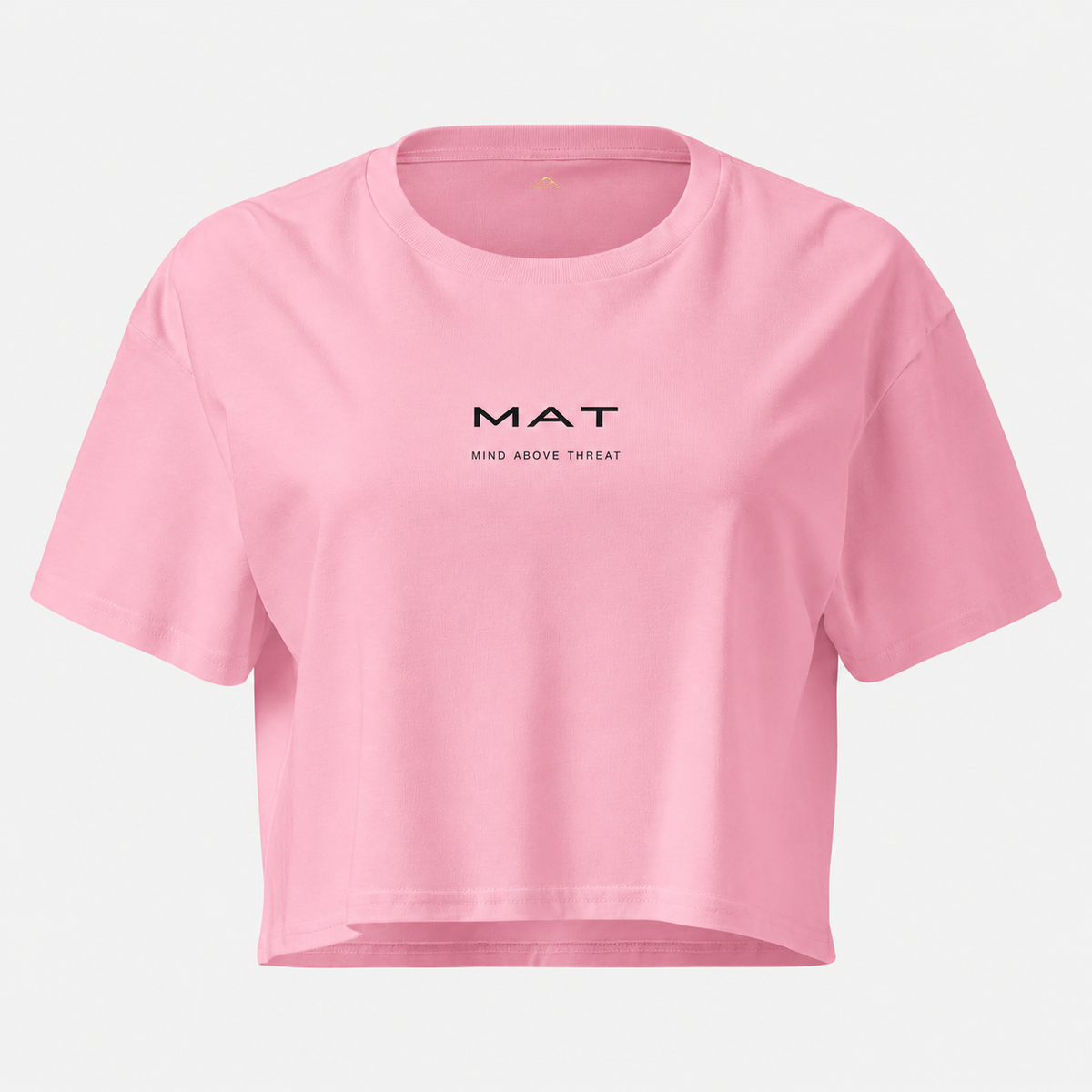 MAT BALANCE — Crop Tee rosa, fronte