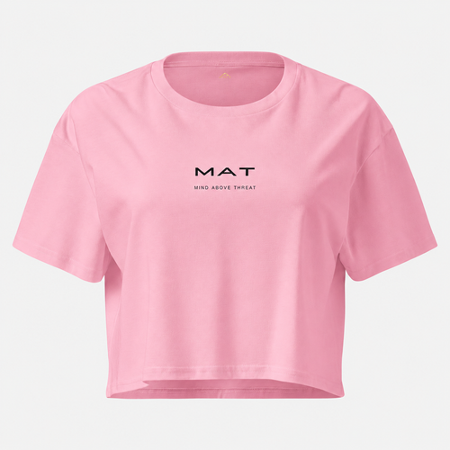 MAT BALANCE — Crop Tee rosa, fronte