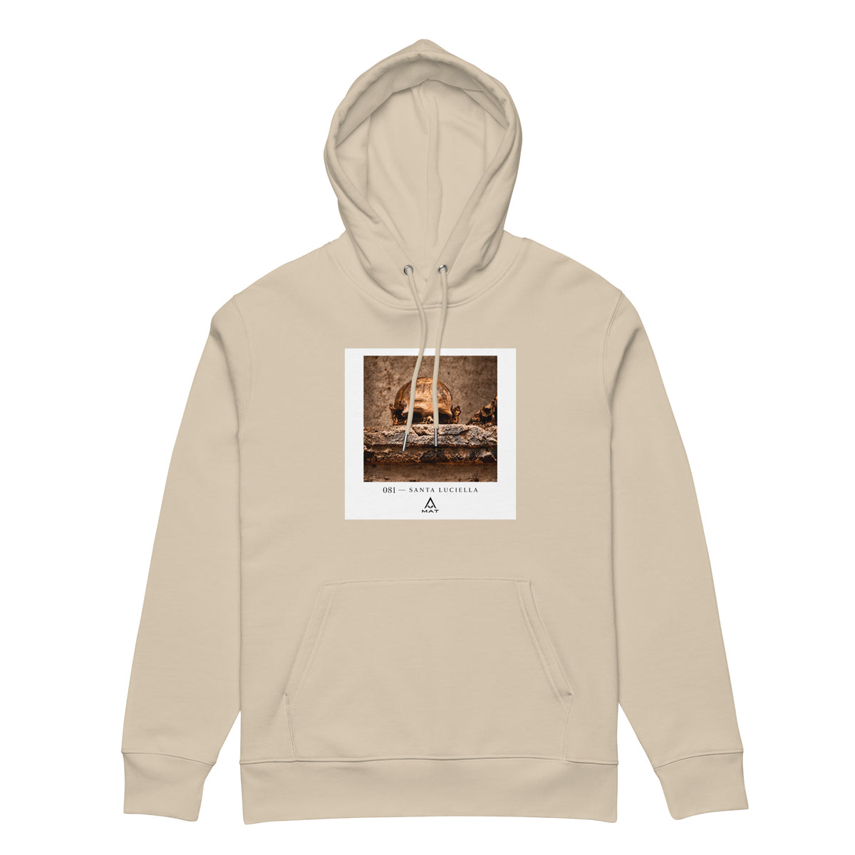 MAT Santa Luciella – felpa con cappuccio Desert Dust, altra vista frontale