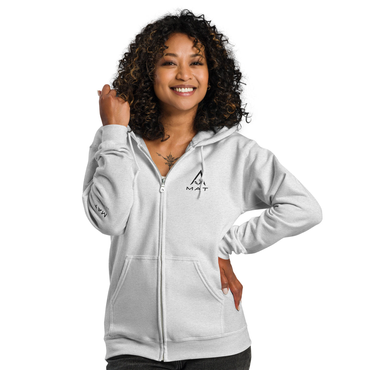 MAT SIGNAL — Zip Hoodie — fronte