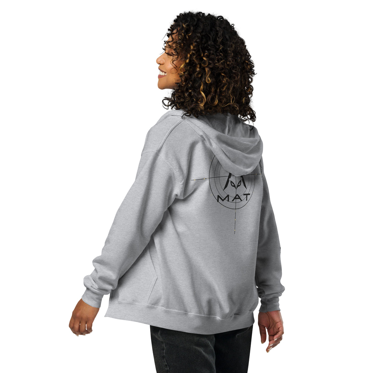 MAT SIGNAL — Zip Hoodie — retro