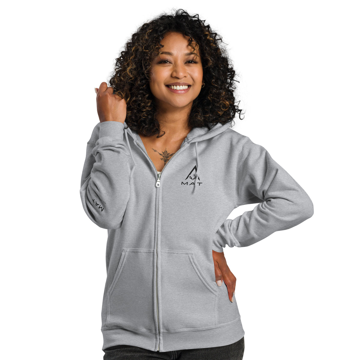 MAT SIGNAL — Zip Hoodie — fronte