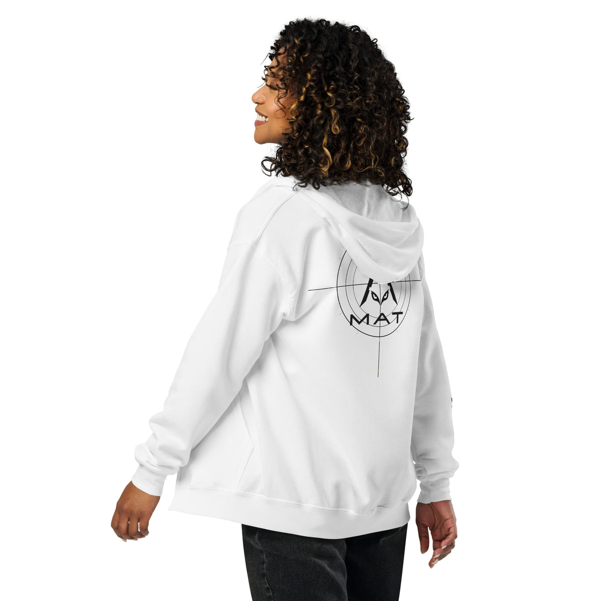 MAT SIGNAL — Zip Hoodie — retro