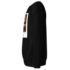 MAT Santa Luciella – felpa girocollo premium Black, profilo sinistro