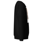 MAT Santa Luciella – felpa girocollo premium Black, profilo destro