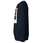 MAT Santa Luciella – felpa girocollo premium Navy Blazer, profilo sinistro