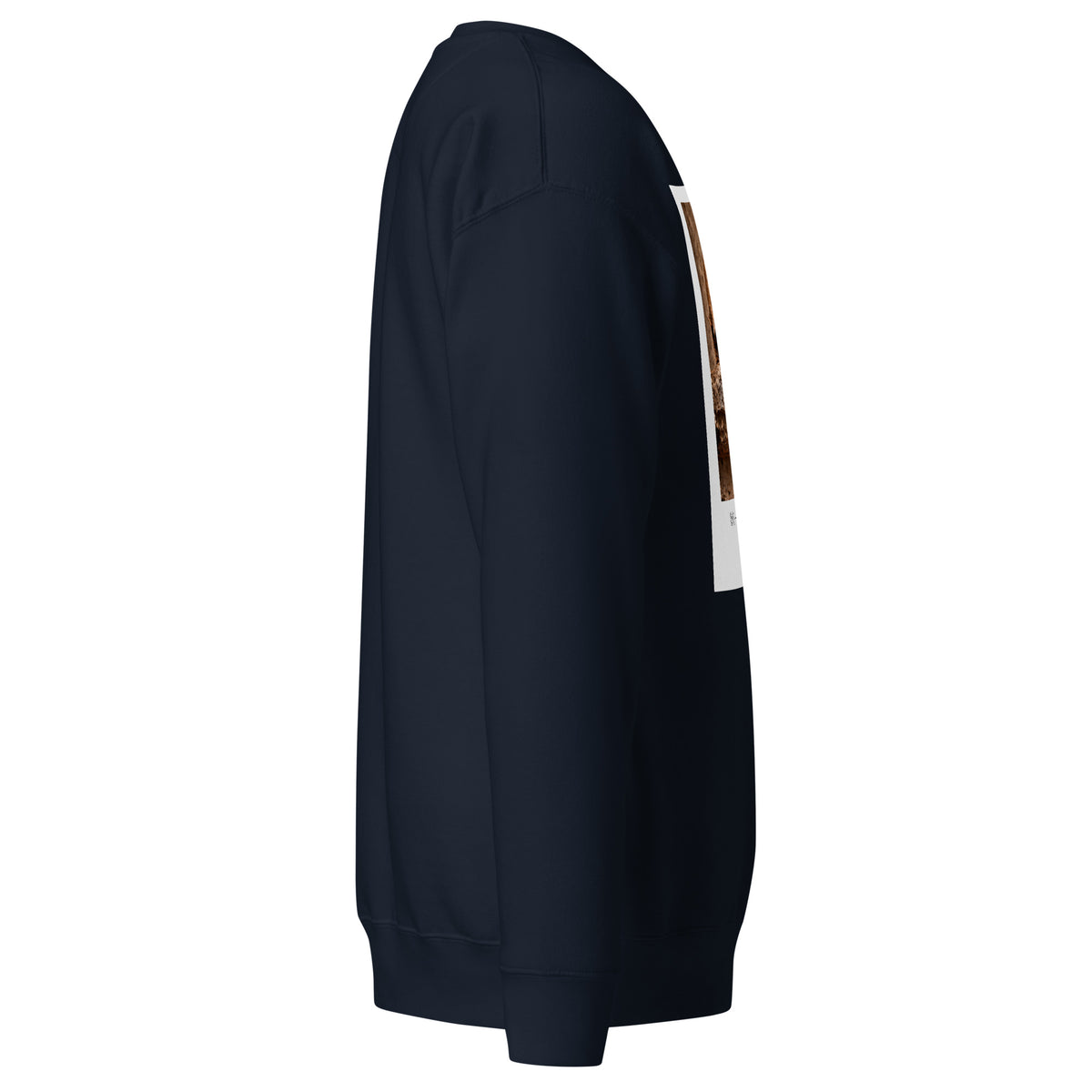 MAT Santa Luciella – felpa girocollo premium Navy Blazer, profilo destro