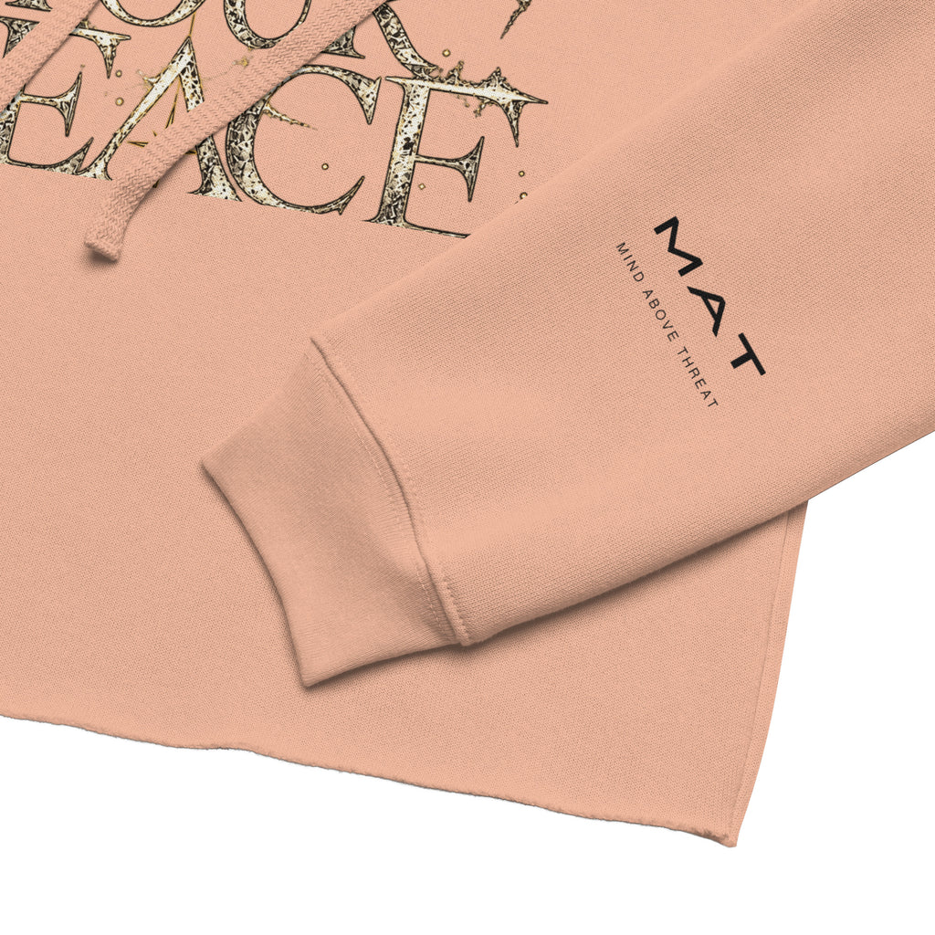 MAT PROTECT YOUR PEACE — Crop Hoodie — dettaglio