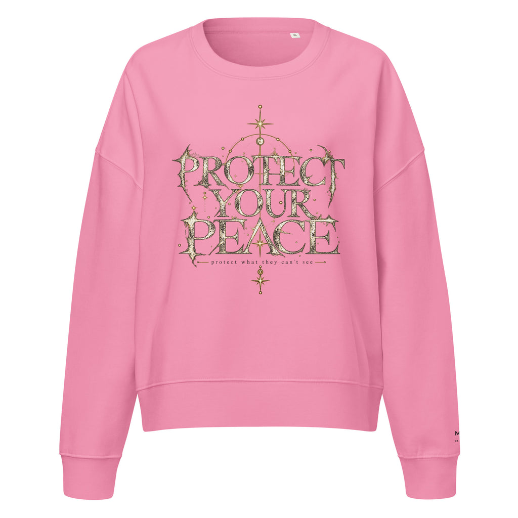 MAT PROTECT YOUR PEACE — Crewneck Donna — fronte